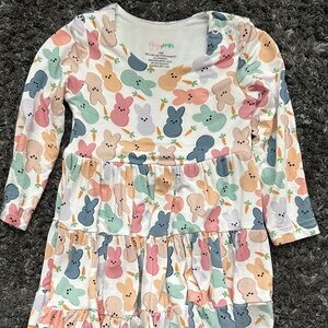 Gigi and max bamboo Colorful Easter Bunny Print Dress 12m